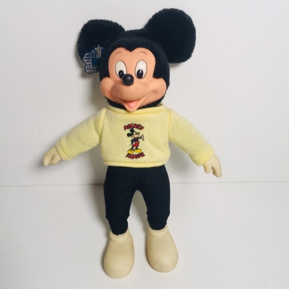 Vintage 80's Applause Mickey Mouse Stuffed Toy Doll